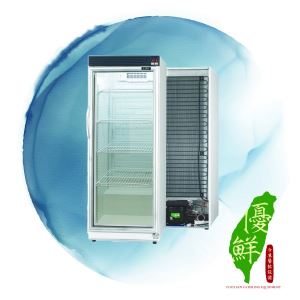 320L單門展示玻璃冷藏冰箱