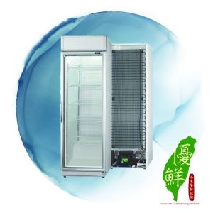 407L單門展示玻璃冷藏冰箱