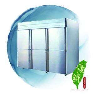 六門不鏽鋼營業用風冷全冷凍冰箱